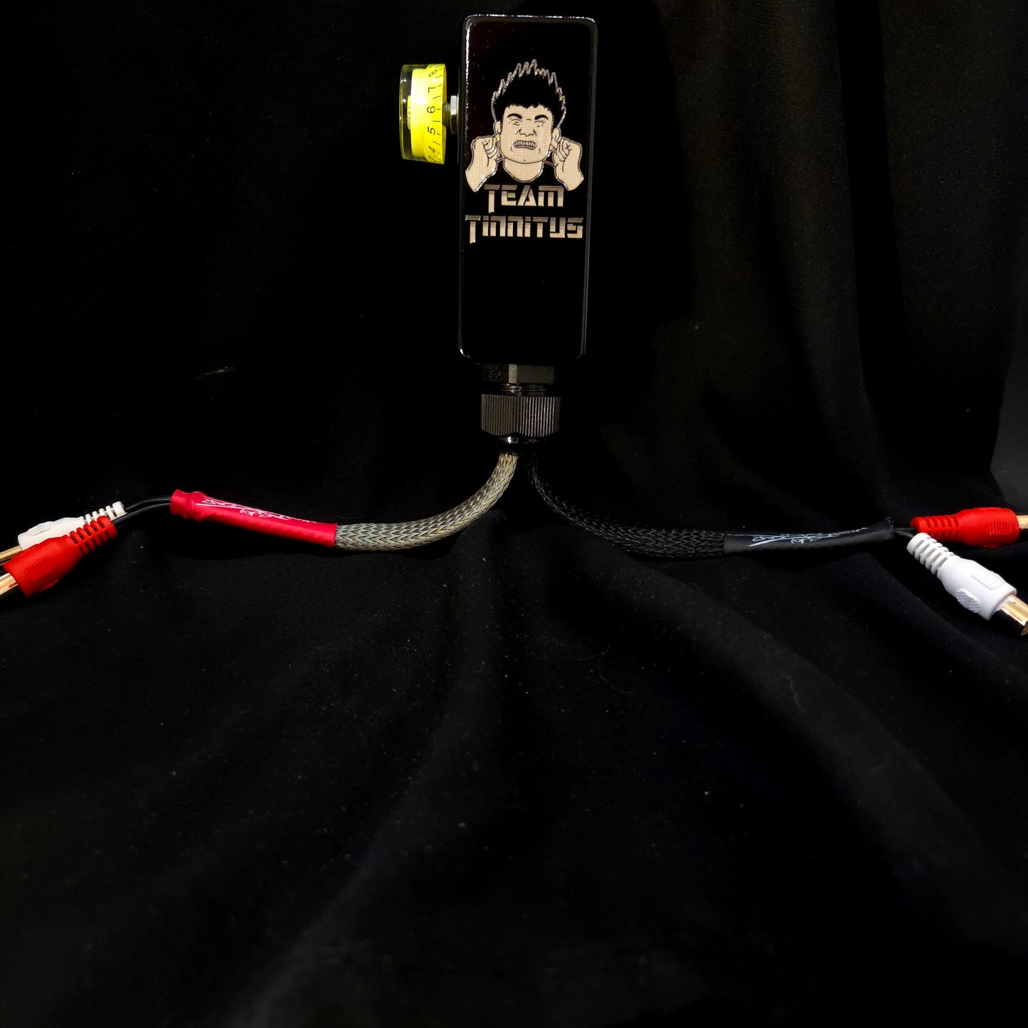 Black and Lime Green Candy 2.0 Bass Knob