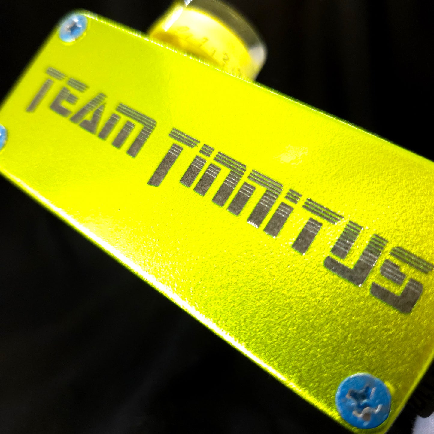 Black and Lime Green Candy 2.0 Bass Knob