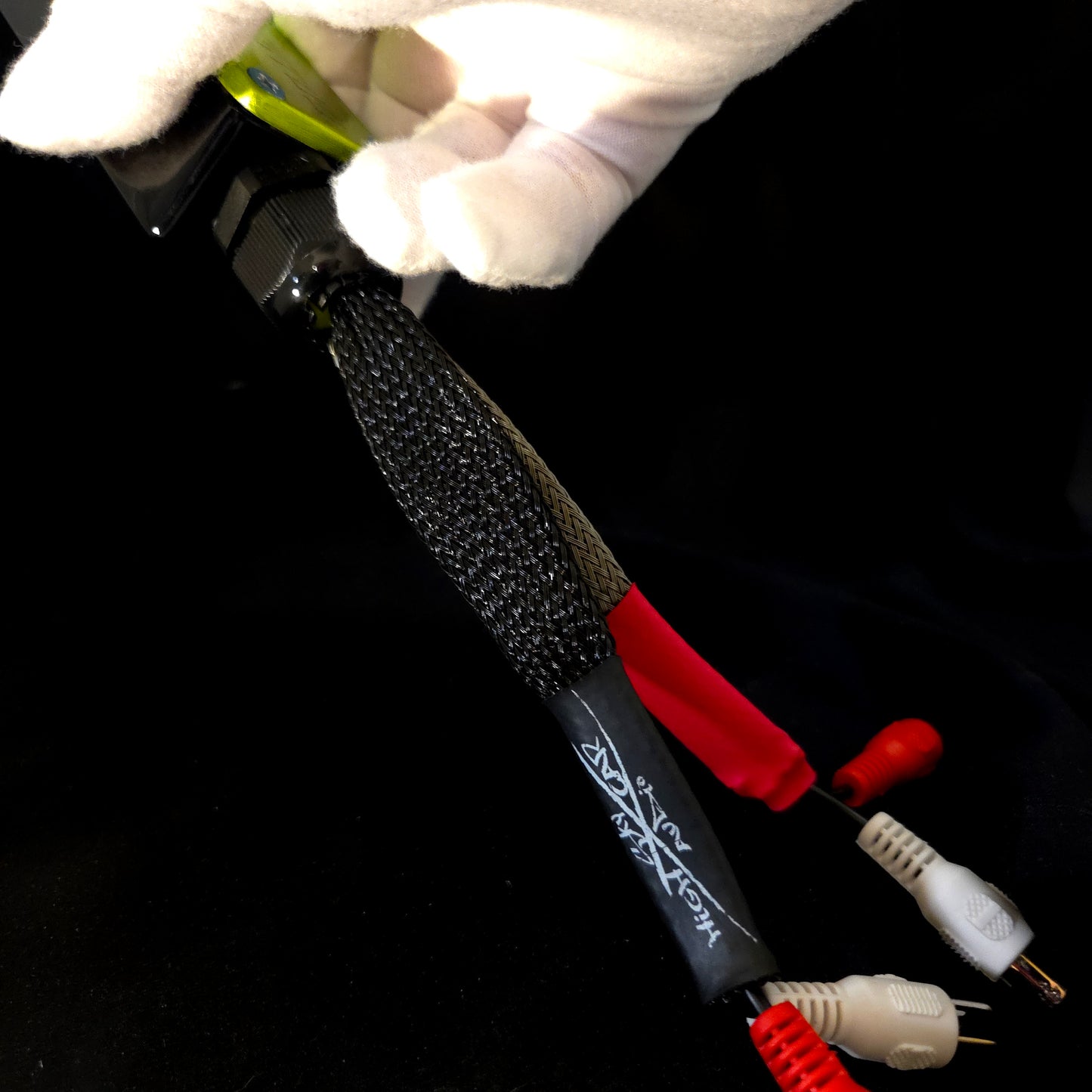 Black and Lime Green Candy 2.0 Bass Knob