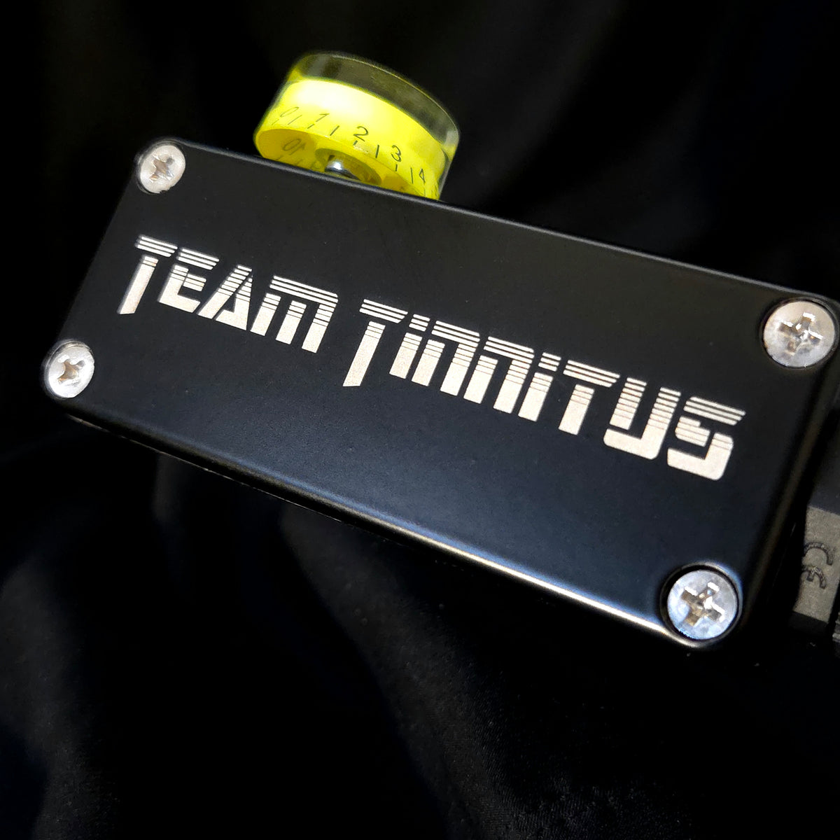 Matte Black and Lime Bass Knob
