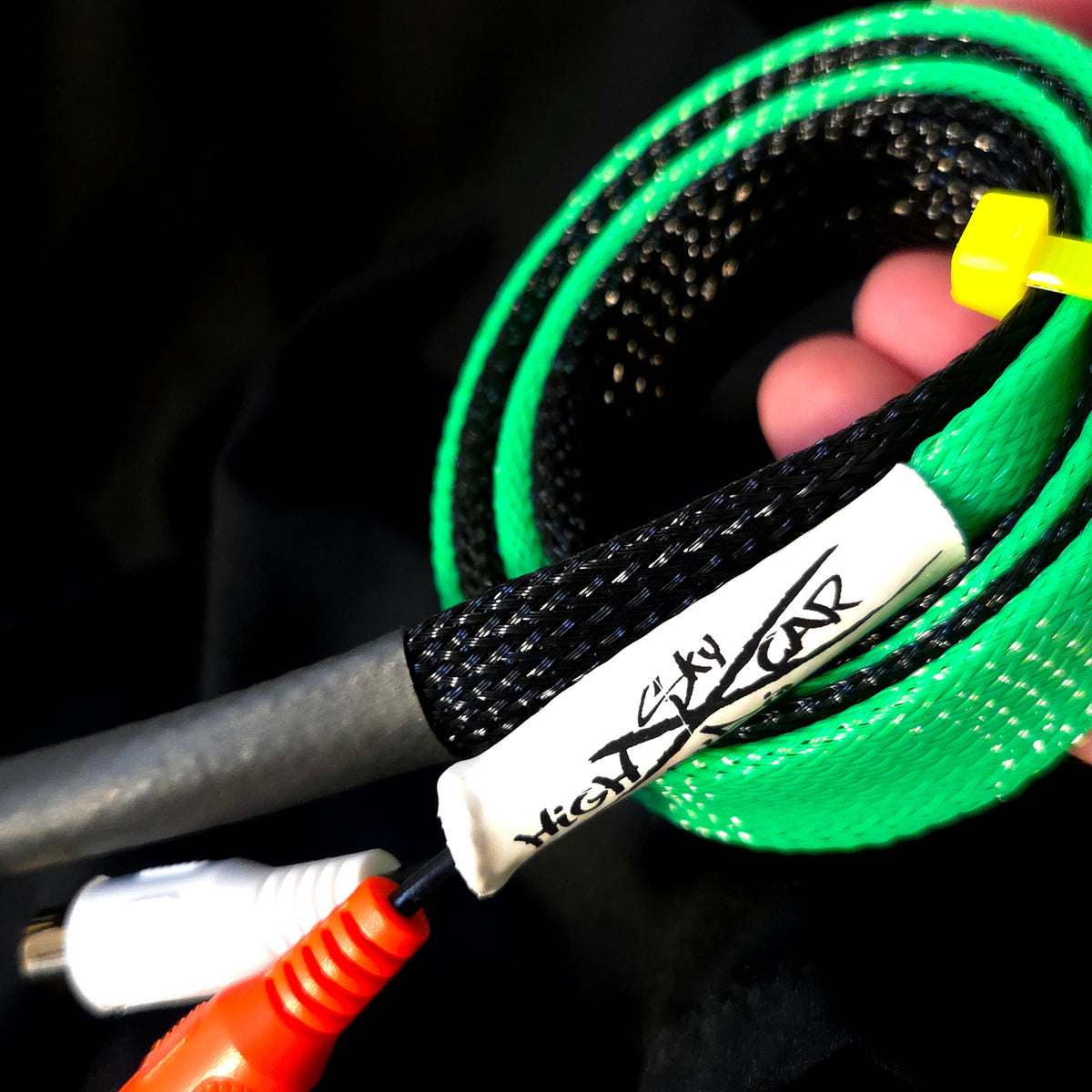 Matte Black and Lime Bass Knob